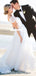 Honest A-Line Cap Sleeve Chiffon Cheap Beaded Wedding Dresses, FC1655