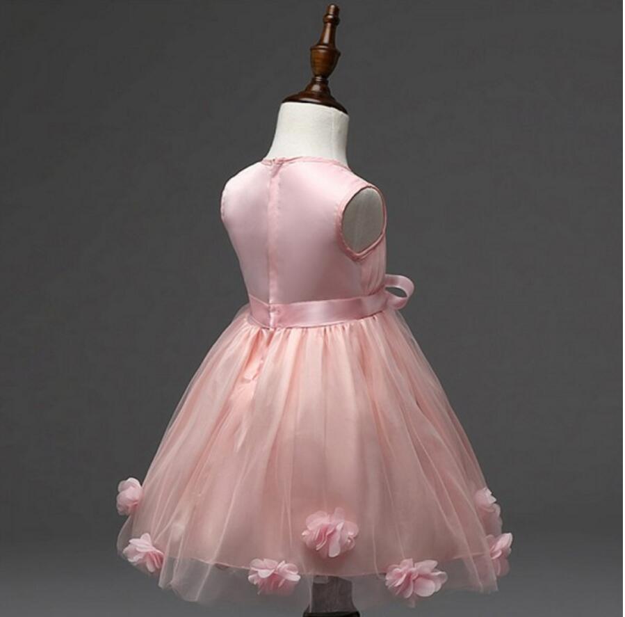 Lovely Beautiful Flower Girl Dresses, Weding Cheap Little Girl Dresses with Handmade Flowers, FGS020