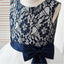 Fashion Lovely Navy  Lace Sleeveless Round Neck  Flower Girl Dresses With Bow Sash, FGS034