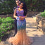 Two Pieces Prom Dress, Mermaid Prom Dress with Colorful Beads, D372