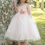 Popular Simple Design Strap A-line Tulle Flower Girl Dresses, FG011