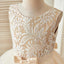 Round Neckline Lace Top Tulle Flower Girl Dresses, Affordable Little Girl Dresses, FG076