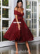 Off Shoulder A-line Organza Different Colors Homecoming Dress, FC4492