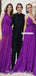 Mismatched Purple Chiffon A-Line Stunning Bridesmaid Dress, FC4583