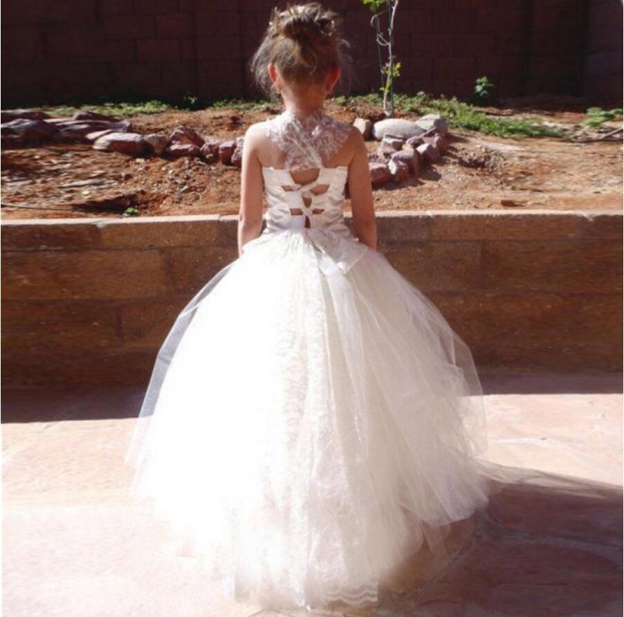 Satin Tulle Lace Flower Girl Dresses, Lovely Tutu Dresses, FGS005