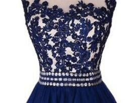 A-Line Sexy  Navy Blue Homecoming Dresses,Sleeveless Applique Rhinestone Cheap Graduation Dresses,220055