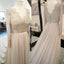 Charming Long Sleeve Lace Cheap Long Train Simple Wedding Dresses, WG628