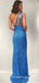 Sparkle Mermaid One-Shoulder Sexy Slit Long Prom Dresses, FC6524