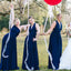 Convertible Soft Satin Bridesmaid Dress, Backless A-Line Bridesmaid Dress, D685