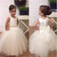 Tulle Beading Sleeveless Bowknot Flower Girl Dresses, Lovely Tutu Dresses, FGS008