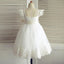 Tulle Lace Backless Flower Girl Dresses, Lovely Tutu Dresses, FGS009