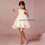 Sleeveless Tulle Zip Up Flower Girl Dresses with Hand-Made Flower, Lovely Little Girl Dresses with Flower Bow, DA994