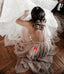 Mismatched Tulle A-Line Backless Applique Elegant Bridesmaid Dress, FC1733