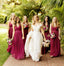 Hot Sale Tulle A-Line Lace V-Back Sleeveless Bridesmaid Dress, FC1193