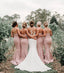 Sweetheart Backless Mermaid Simple Design Bridesmaid Dress, D1377