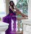 Mismatched Purple Chiffon A-Line Stunning Bridesmaid Dress, FC4583