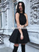 New Arrival Open-Back Homecoming Dress, Cheap Sleeveless Satin Homecoming Dress, D1297