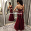 Sweetheart Neckline Mermaid Tulle Backless Beaded Prom Dress, FC1265