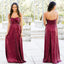 Simple Sweet Heart Backless Bridesmaid Dress, Long Sequin Floor-Length Bridesmaid Dress, D795